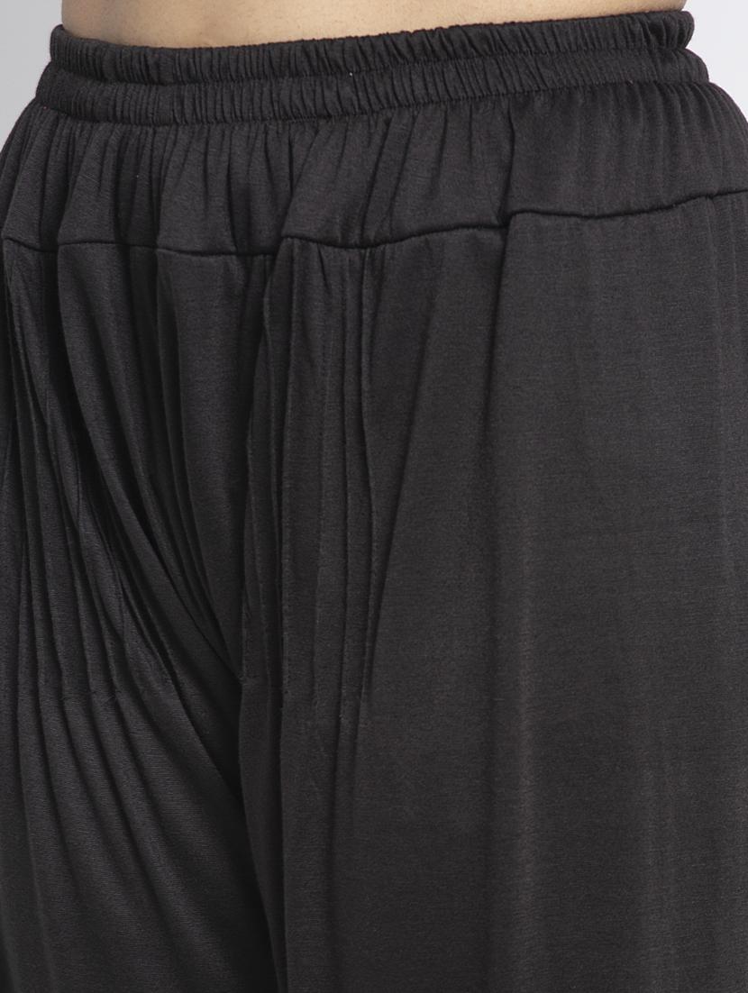 black viscose harem salwars - 19783680 - Standard Image - 4