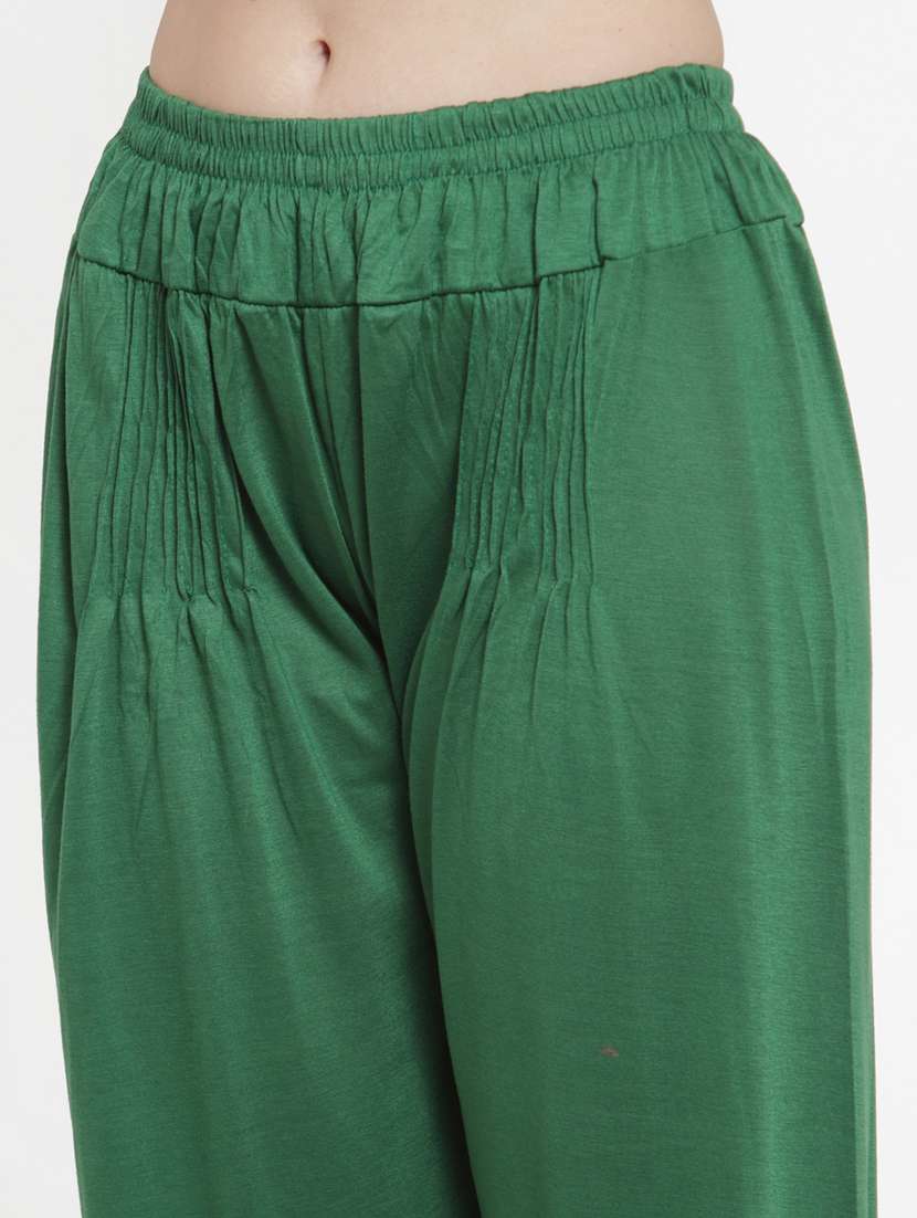 green viscose harem salwars - 19783687 -  Standard Image - 4