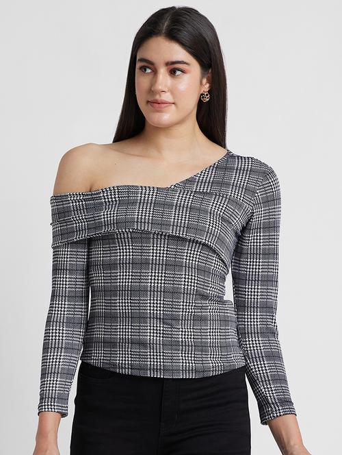 women grey polyester regular top - 19783734 -  Standard Image - 0