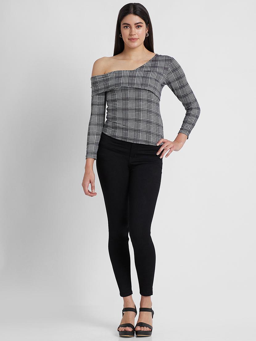 women grey polyester regular top - 19783734 - Standard Image - 4