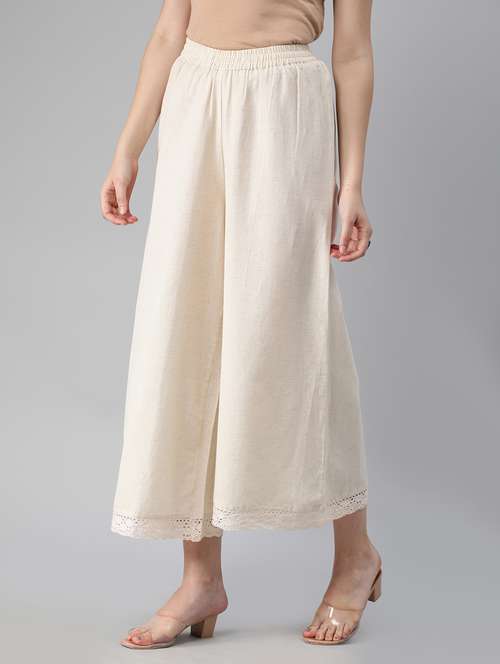 women high rise relaxed fit palazzo - 19783761 -  Standard Image - 0
