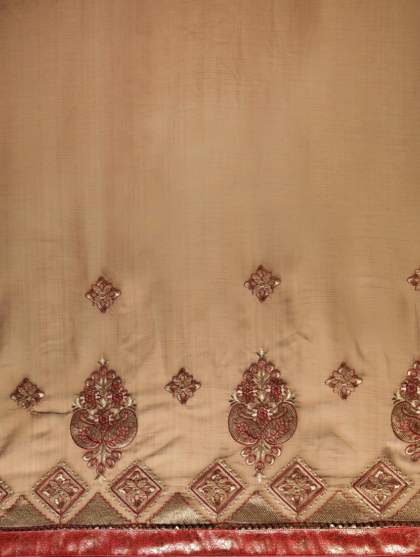 women's embroidered saree with blouse - 19783906 - Standard Image - 4