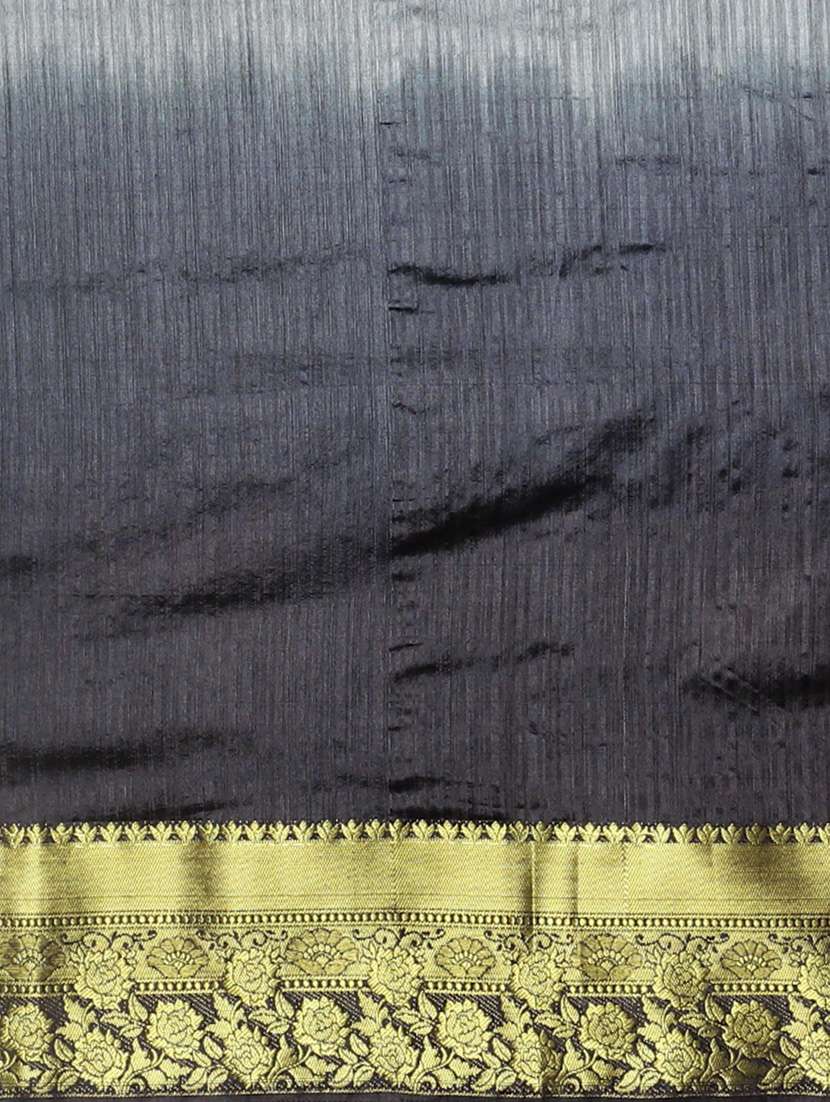 women's self design grey colored saree with blouse - 19783936 -  Standard Image - 4