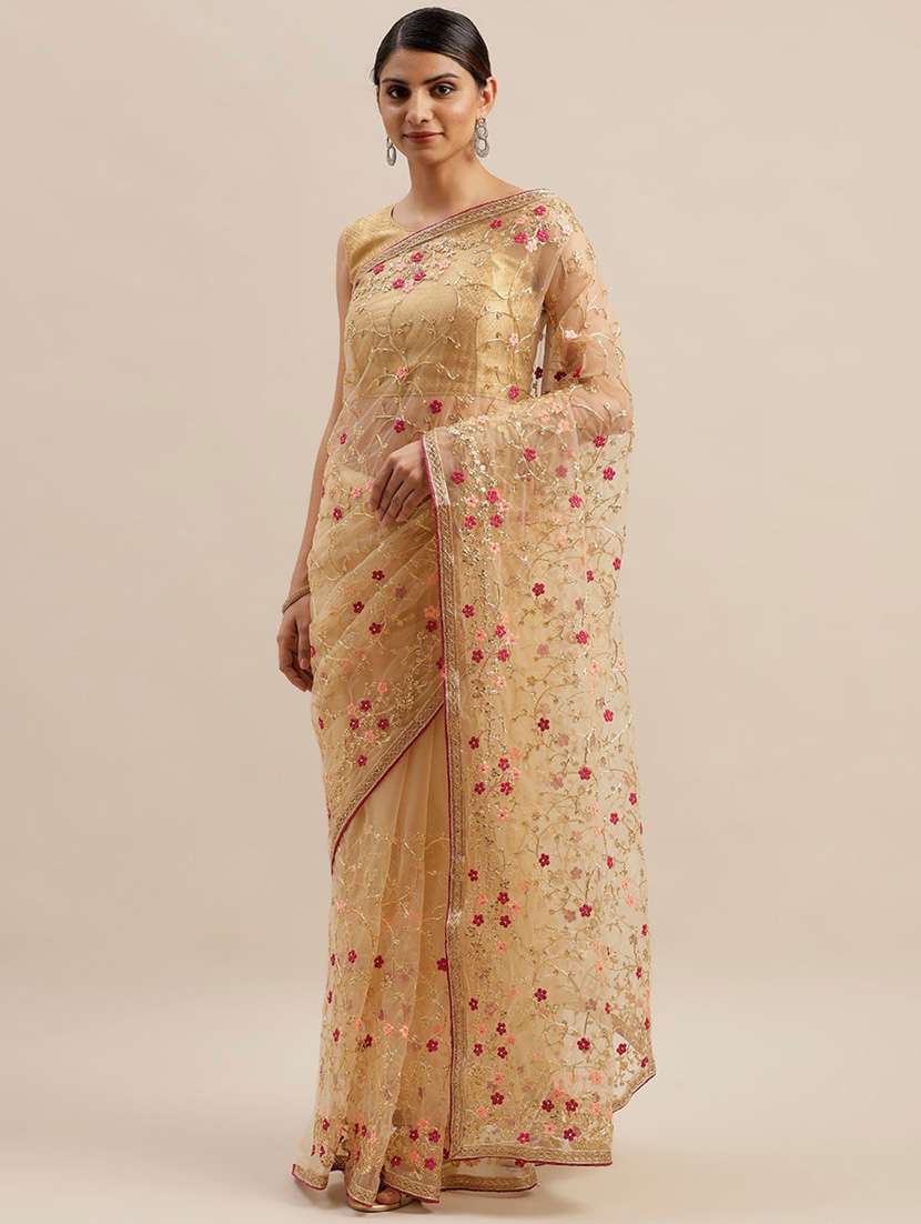 women's embroidered saree
