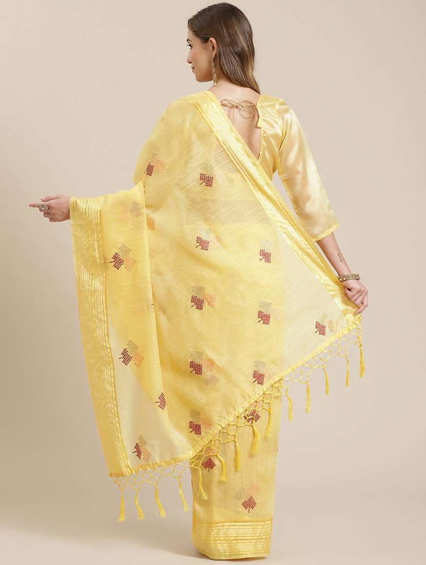 women's embroidered saree with blouse - 19784433 -  Standard Image - 1