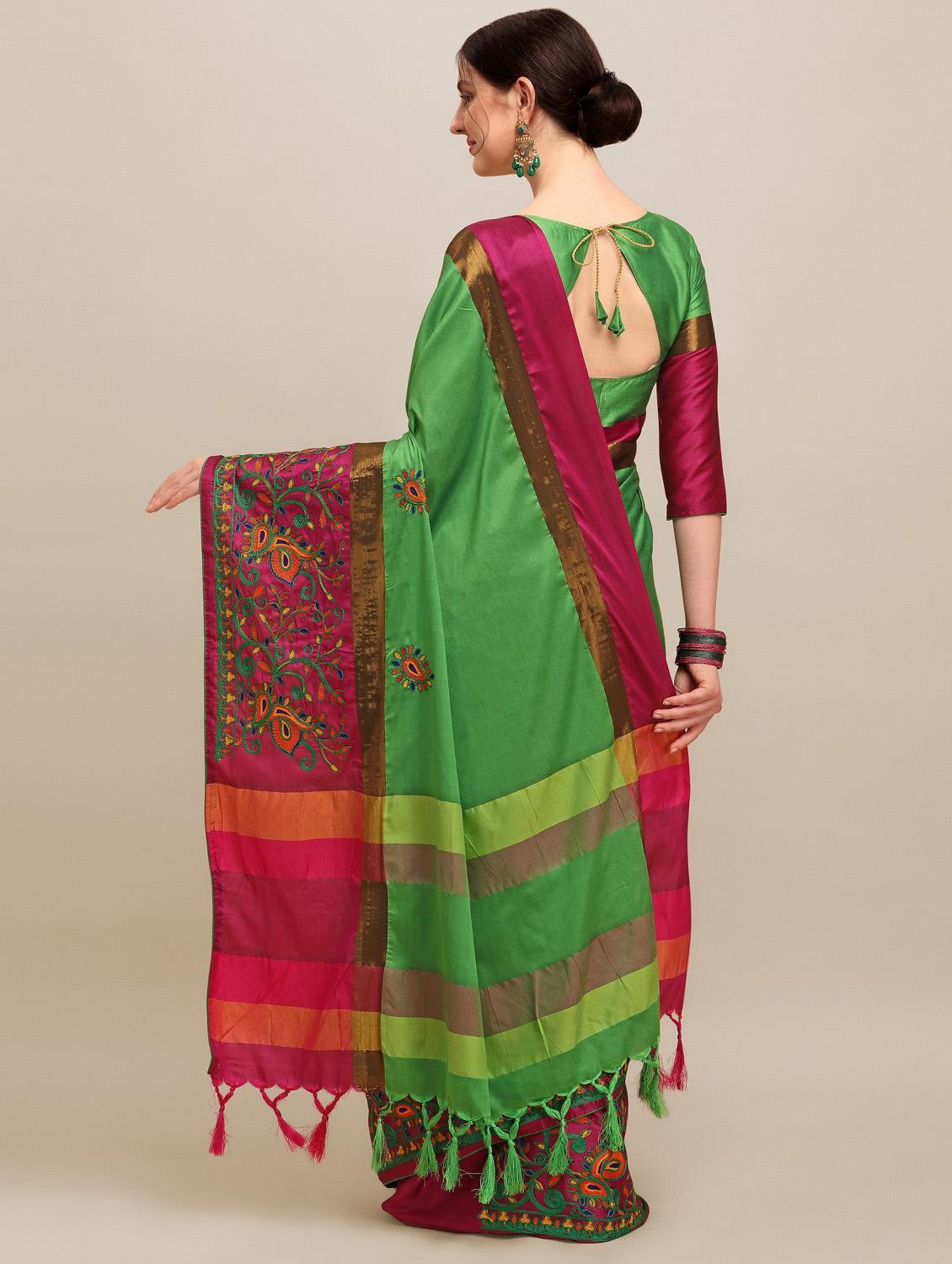 women's embroidered saree - 19784475 -  Standard Image - 1