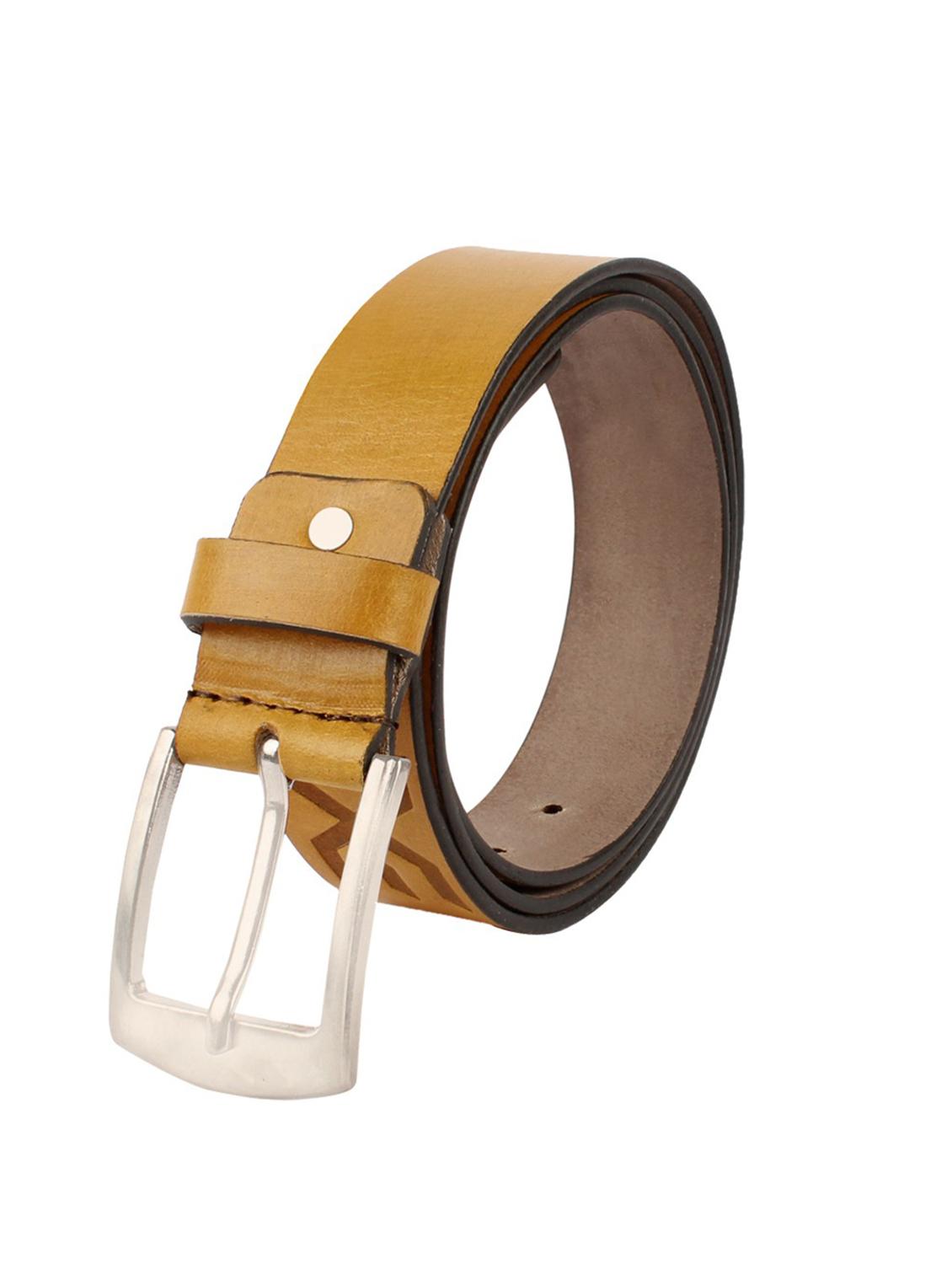 yellow leather belt - 19784785 - Standard Image - 1