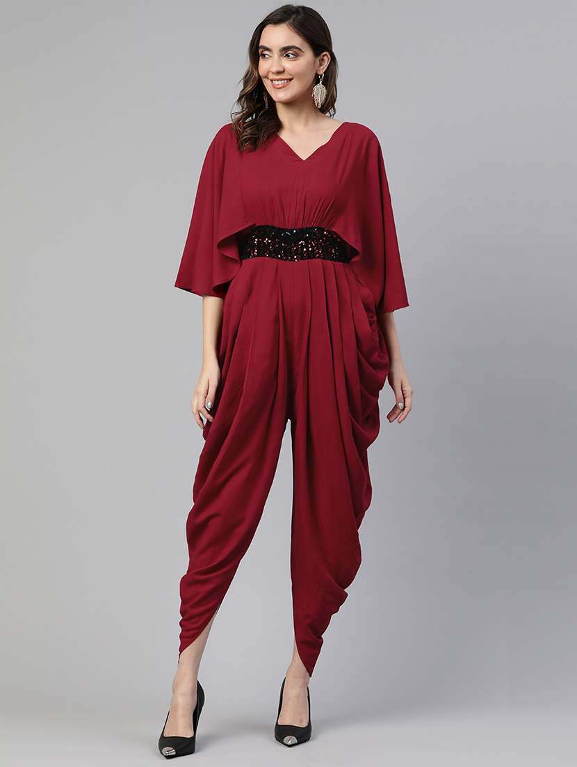 women cowl style jumpsuit 