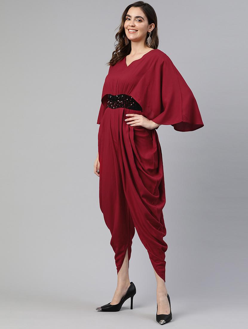 women cowl style jumpsuit - 19784849 - Standard Image - 1