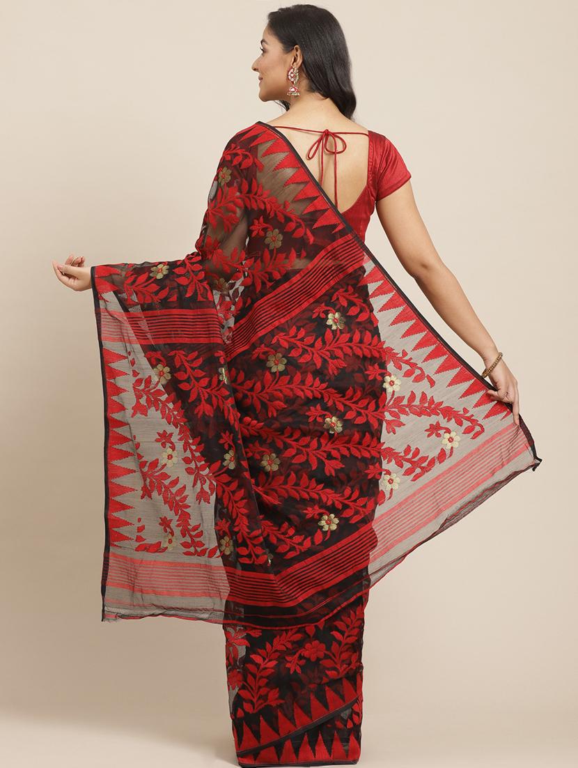 self design jmadani saree with blouse - 19784949 - Standard Image - 1