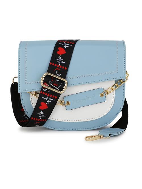blue leatherette (pu) sling bag - 19785301 -  Standard Image - 0