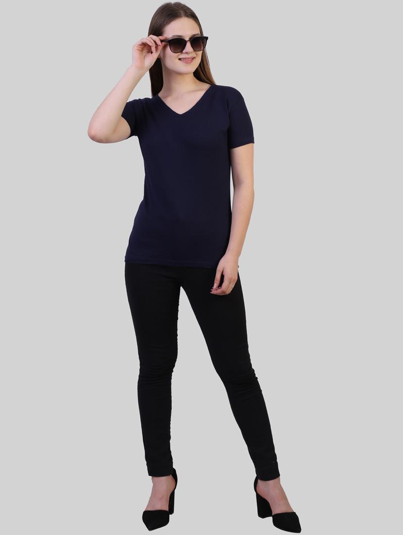 blue cotton regular tshirt - 19785789 - Standard Image - 4