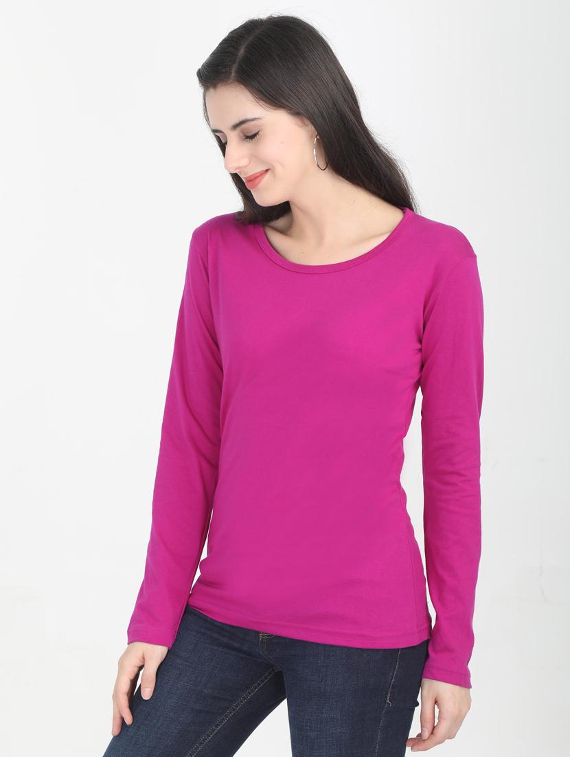 purple cotton regular tshirt - 19786039 -  Standard Image - 1