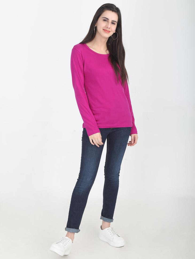 purple cotton regular tshirt - 19786039 - Standard Image - 4
