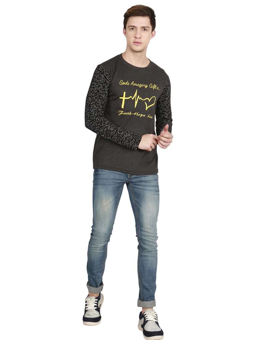 round neck printed t-shirt - 19786231 -  Standard Image - 4