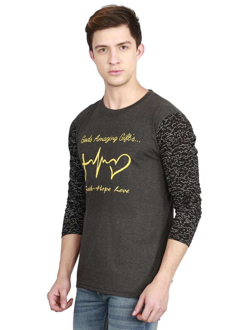 round neck printed t-shirt - 19786232 -  Standard Image - 1