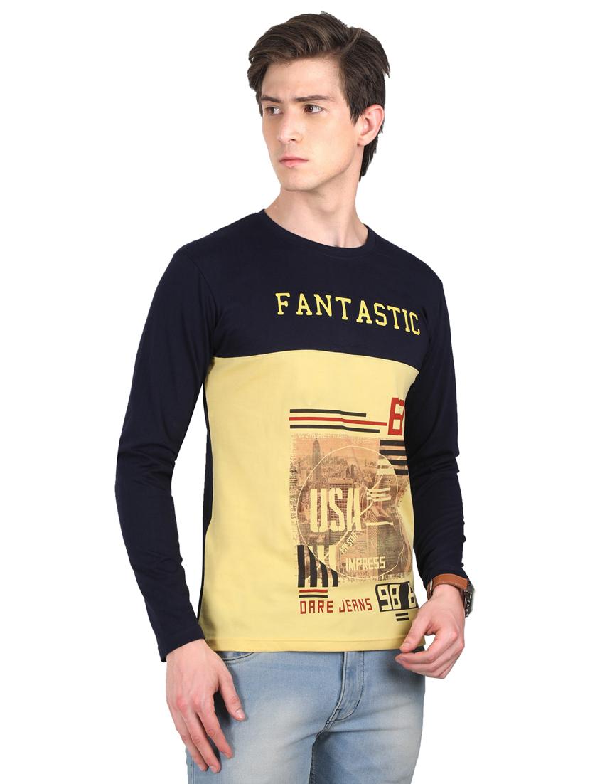 round neck printed t-shirt - 19786260 - Standard Image - 1