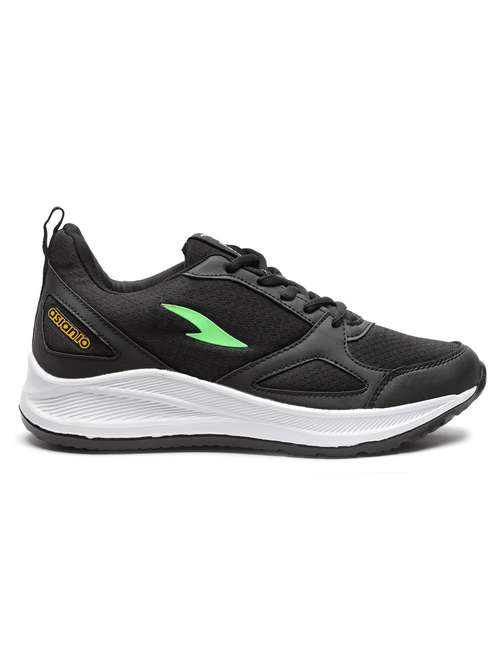 black lace up sport shoes - 19790369 - Standard Image - 0