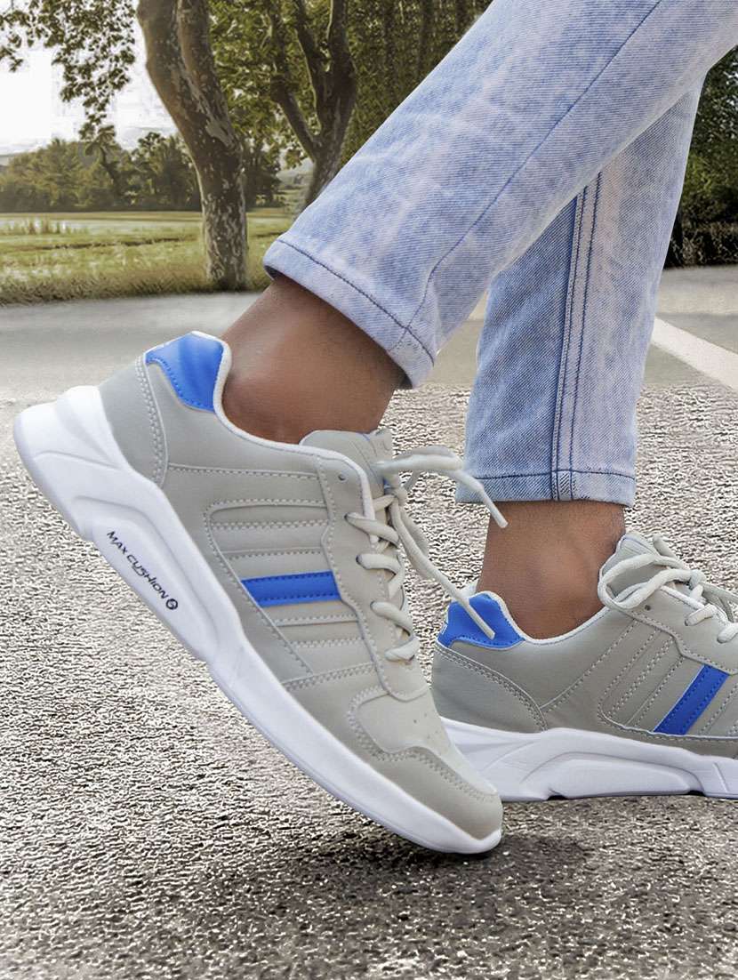 men lace-up running sport shoes