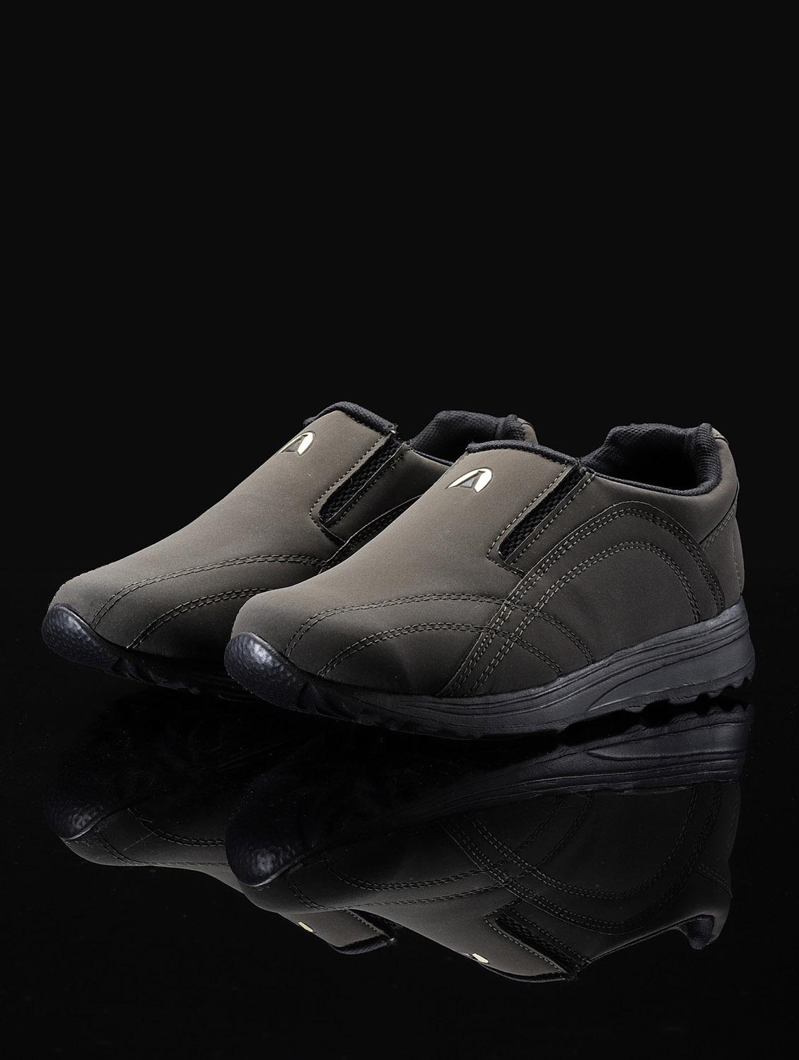 brown slip on casual shoes - 19790996 -  Zoom Image - 0