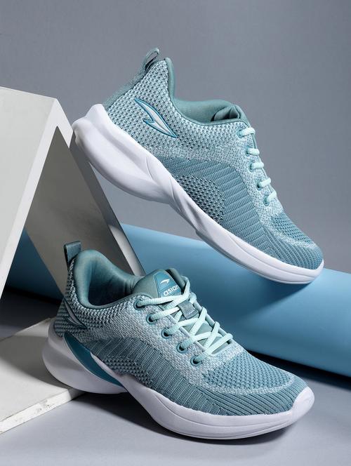 light blue solid lace-up sports shoe - 19791940 - Standard Image - 0