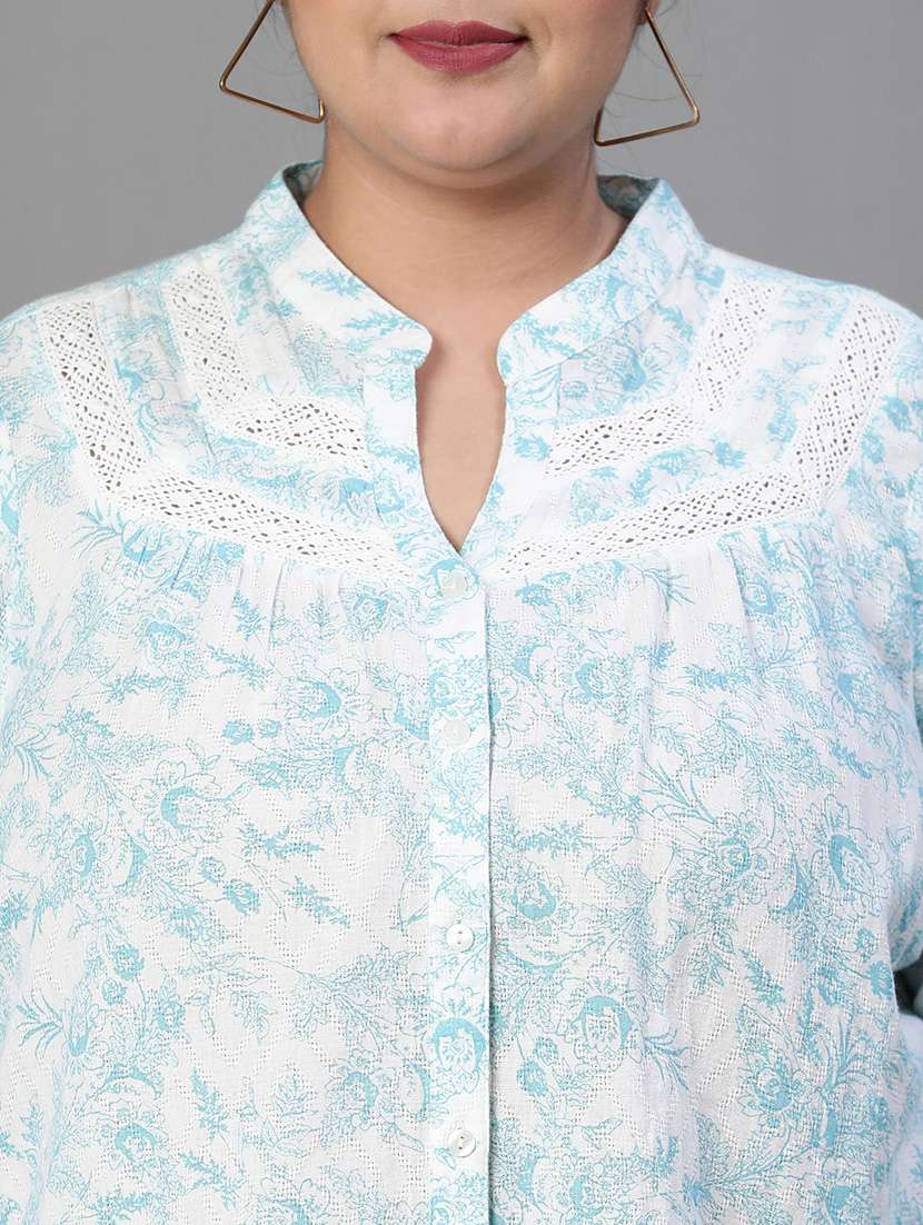 white printed regular shirt - 19795454 -  Standard Image - 4