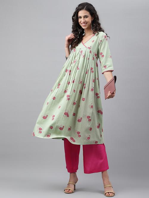 women's flared kurta - 19795541 -  Standard Image - 0