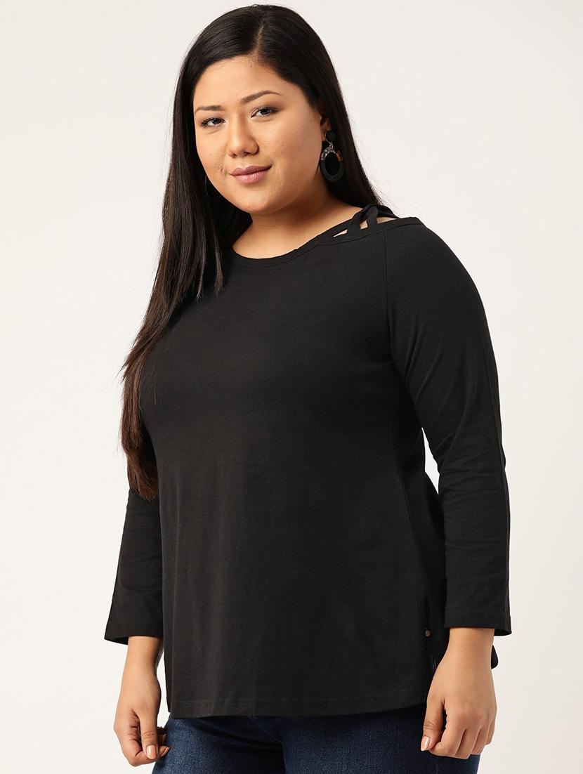 women's straight boat neck top - 19795583 - Standard Image - 1