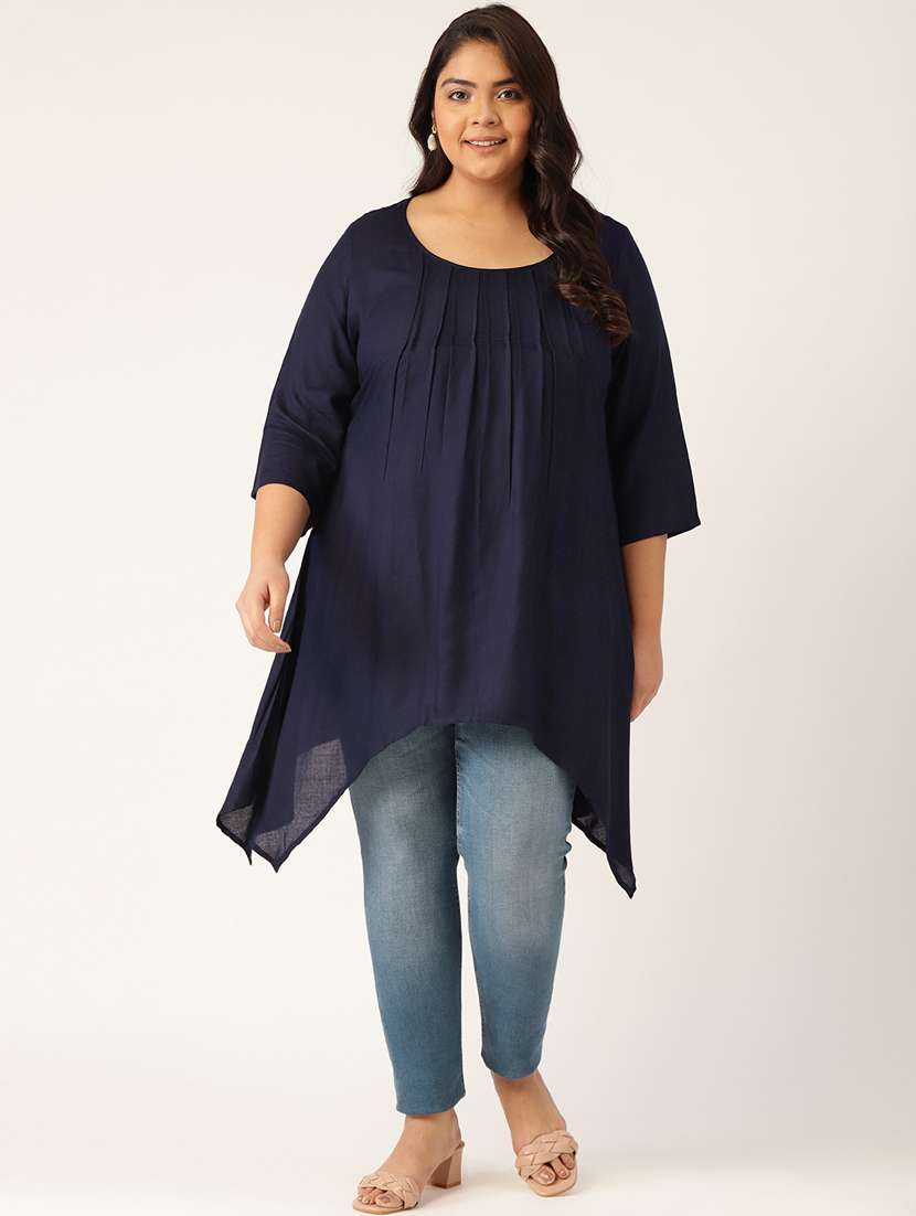 women's asymmetric round neck top - 19795600 -  Zoom Image - 0