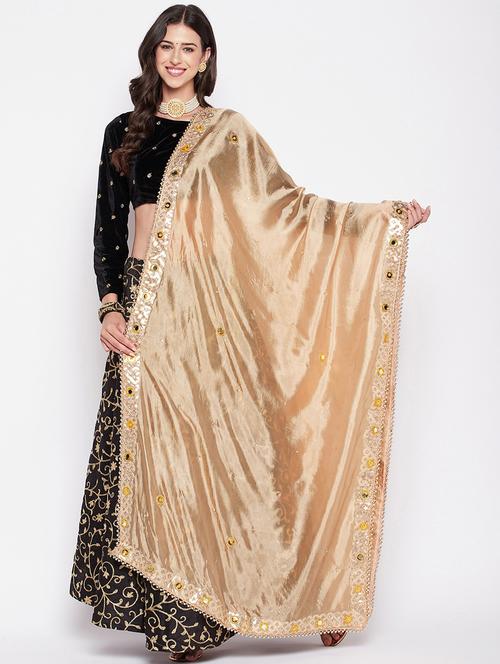 mirror with heavy gota patti dupatta - 19795890 - Standard Image - 0
