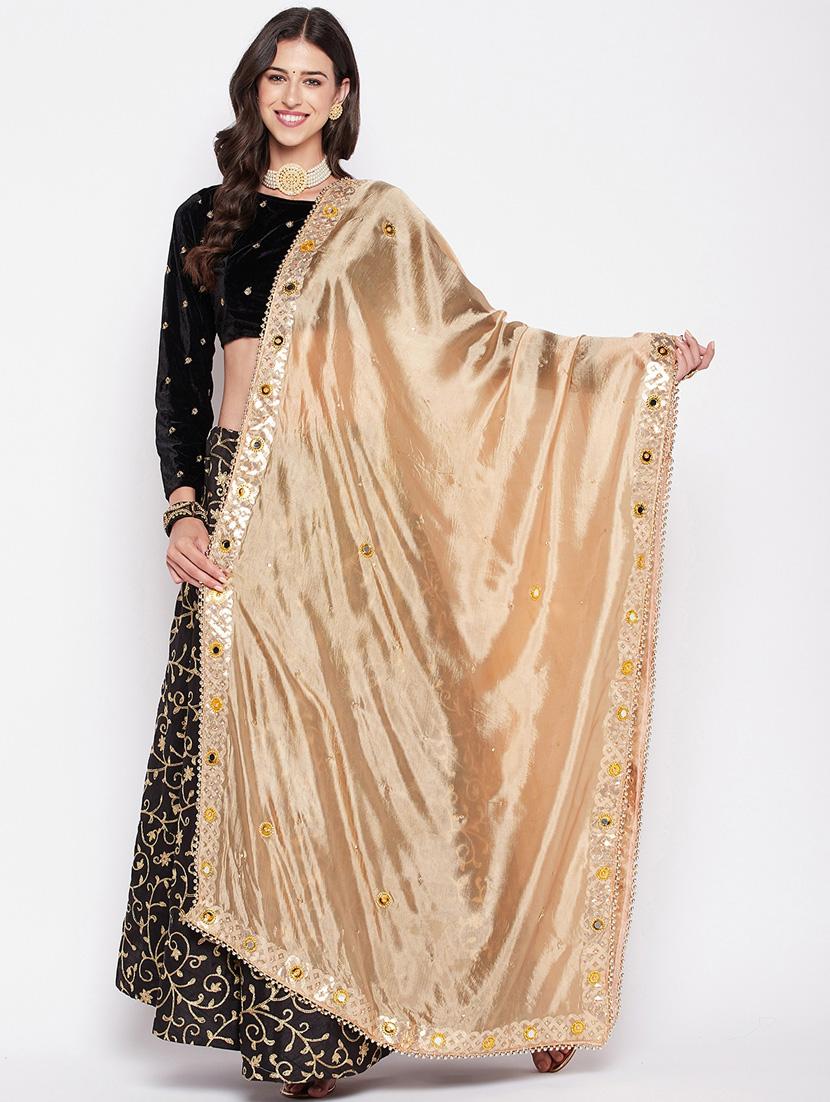 mirror with heavy gota patti dupatta - 19795890 - Zoom Image - 0