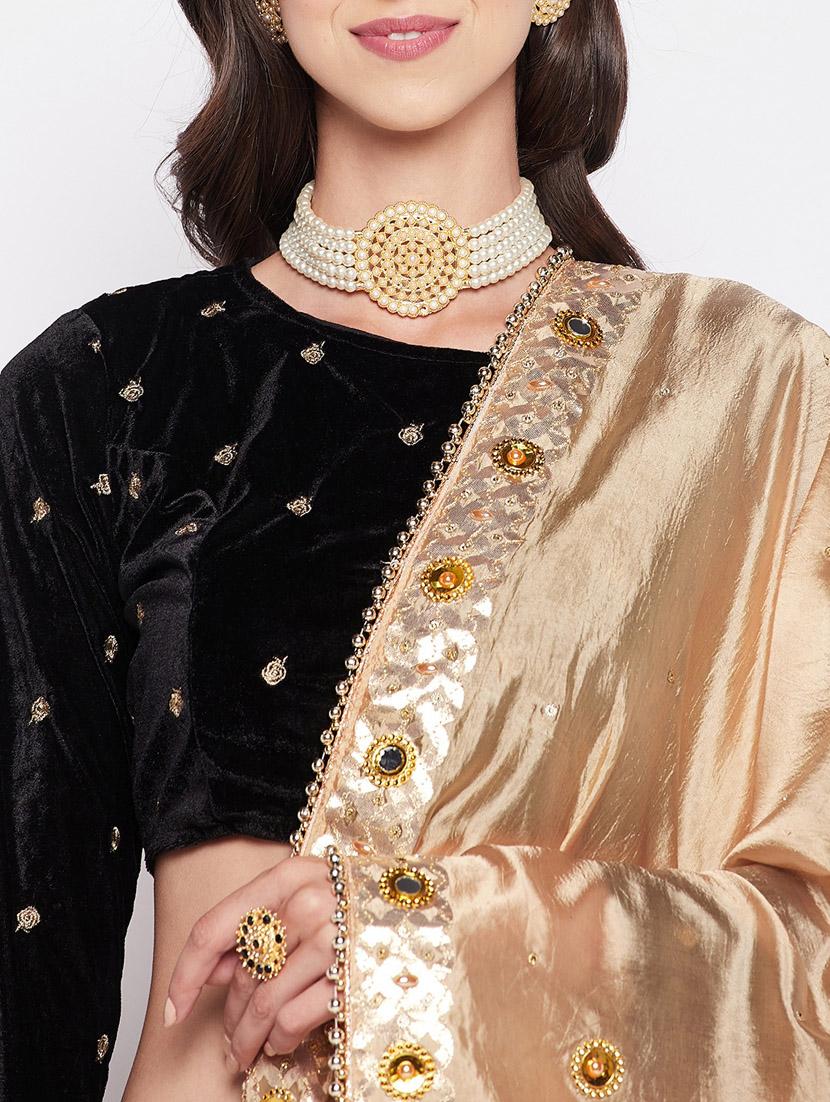 mirror with heavy gota patti dupatta - 19795890 - Standard Image - 4