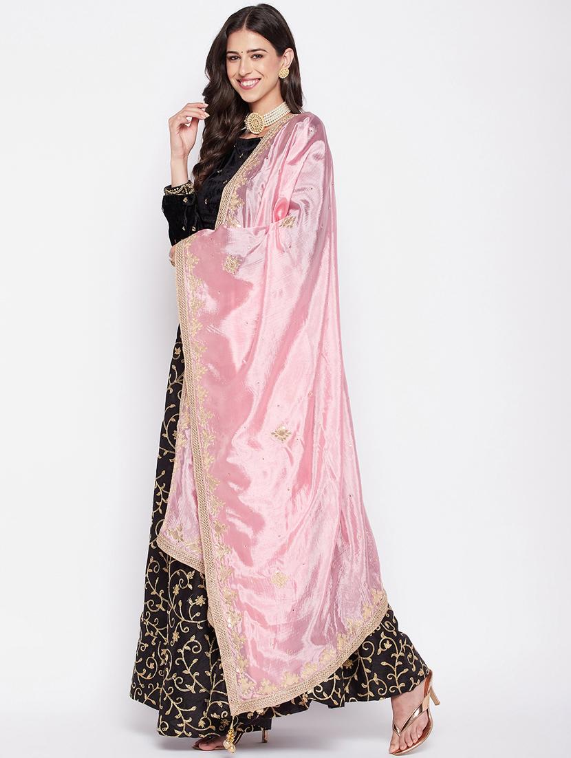 gota work embroidered dupatta - 19795945 -  Standard Image - 1