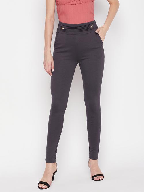 women solid viscose jegging - 19796107 -  Standard Image - 0