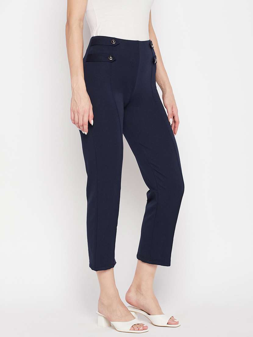 women solid viscose jegging - 19796122 - Standard Image - 1