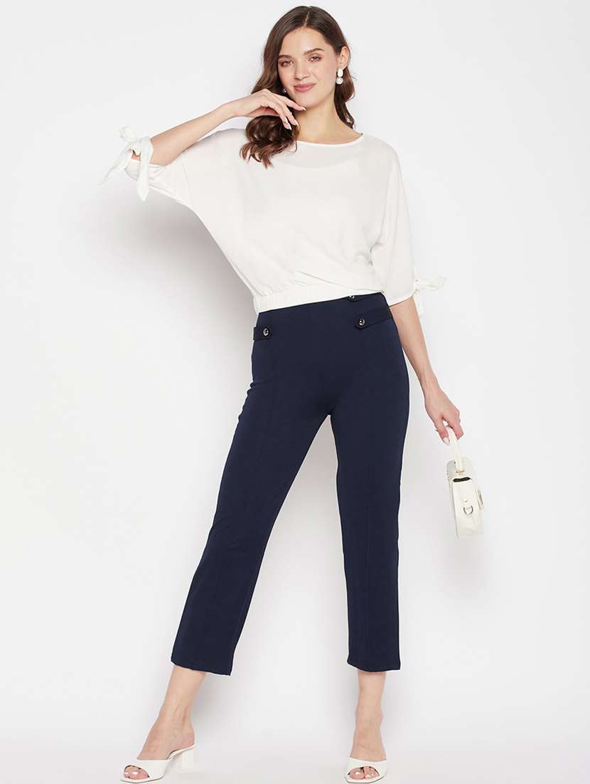 women solid viscose jegging - 19796122 - Standard Image - 4