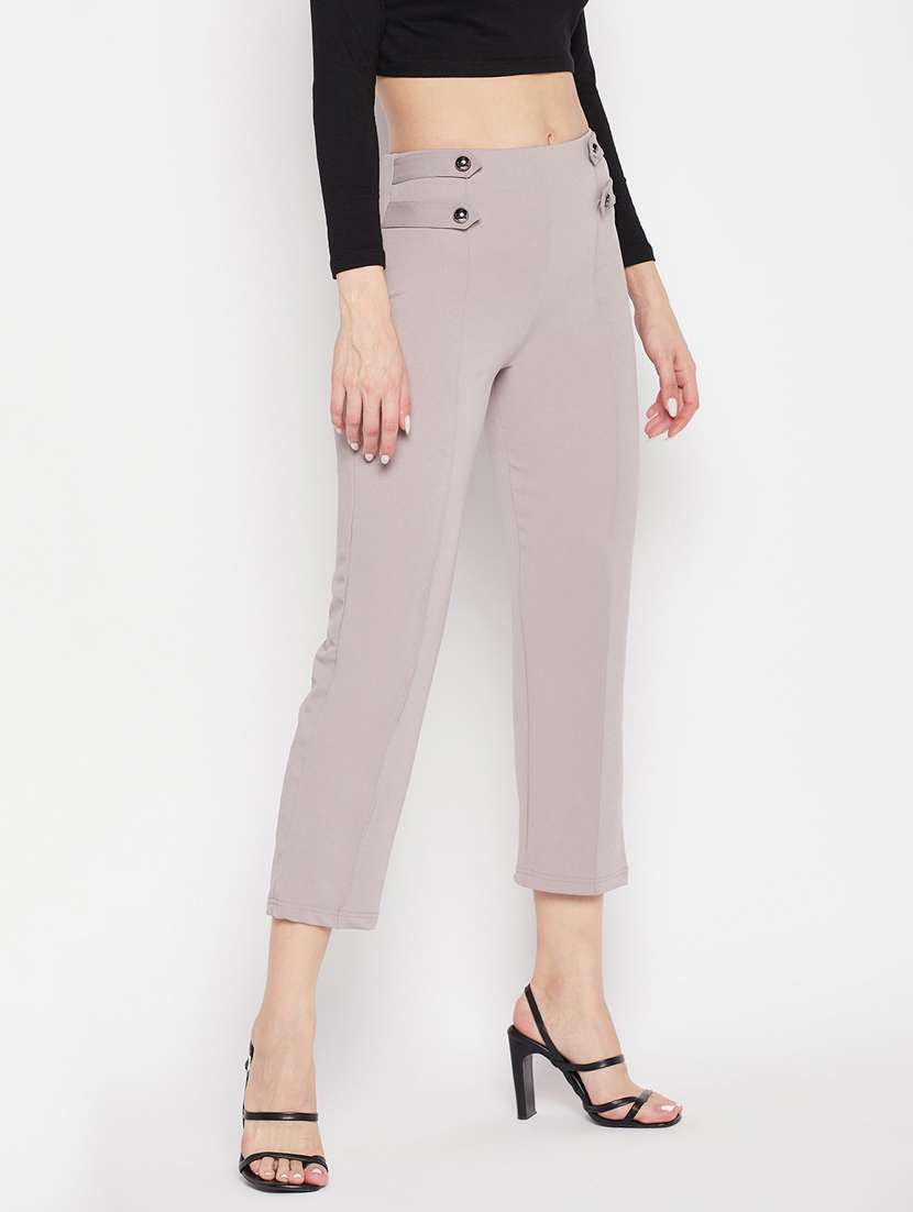 women solid cotton jegging - 19796126 - Standard Image - 1