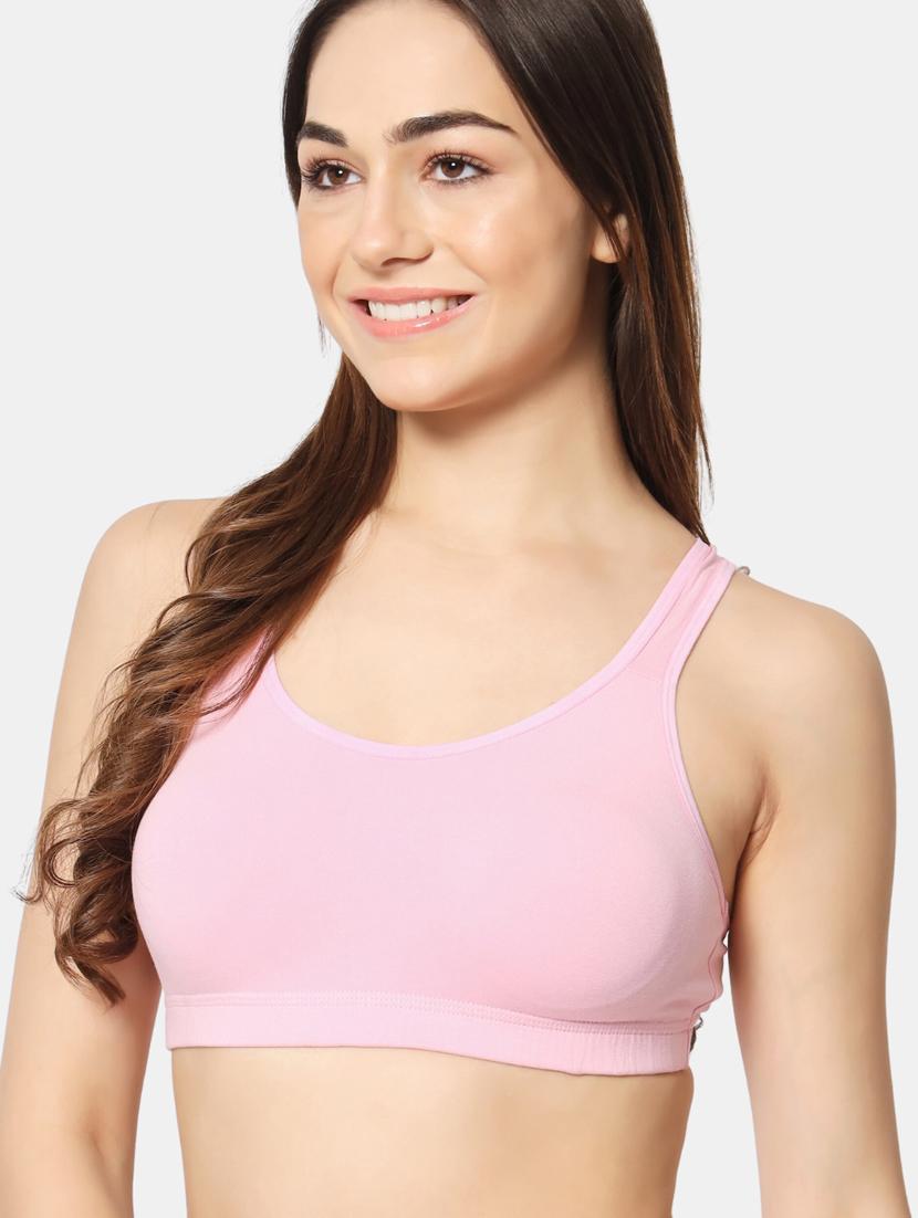 pink lycra sports bra - 19796500 -  Standard Image - 1