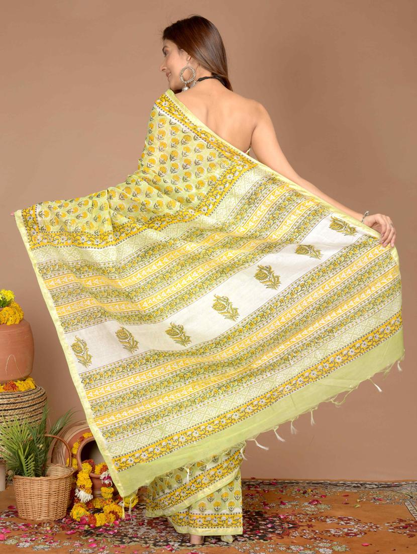 printed saree with blouse - 19797406 -  Standard Image - 1