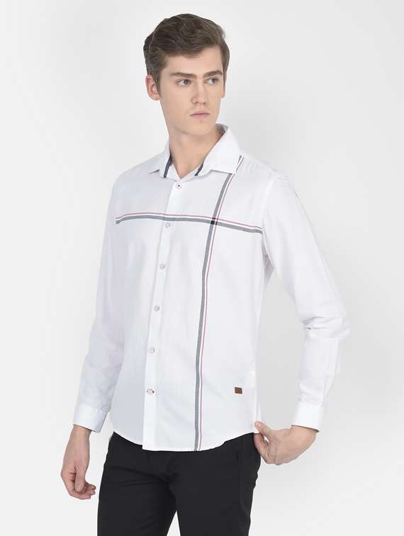 mens color block casual shirt - 19797522 -  Standard Image - 1