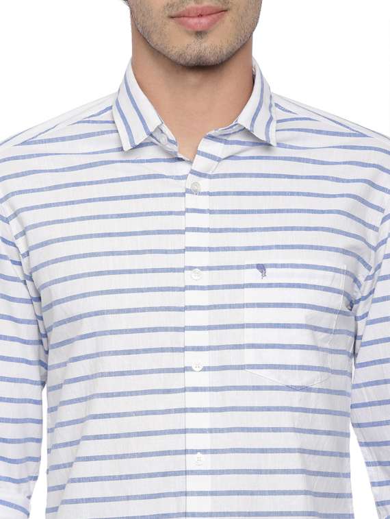 white striped casual shirt - 19803305 - Standard Image - 4