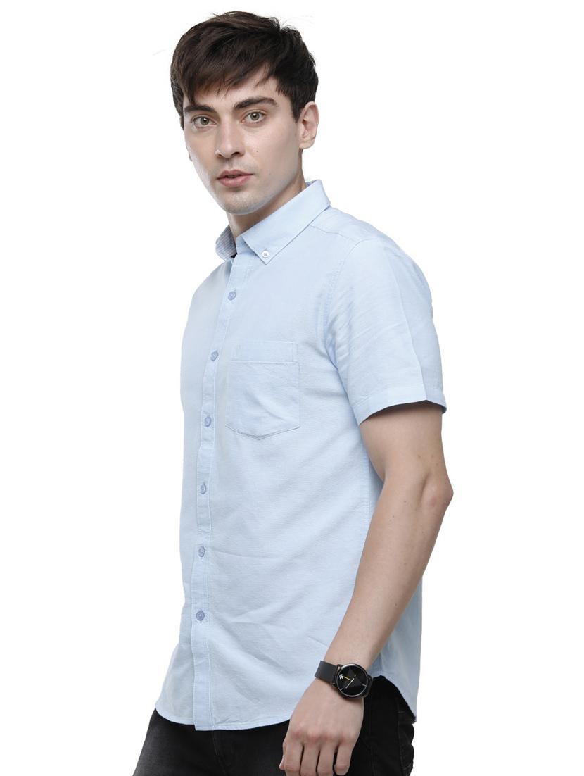 mens solid casual shirt - 19803432 - Standard Image - 1