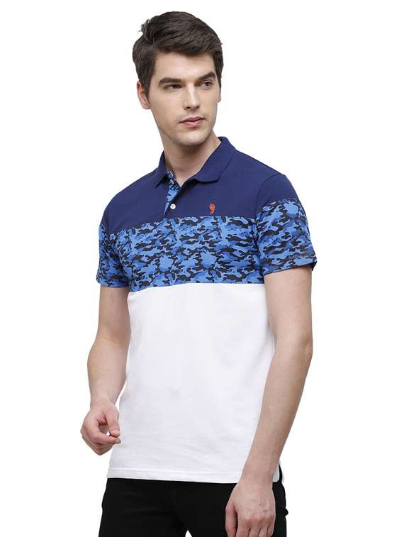 men printed cotton polo t-shirt - 19803668 - Standard Image - 1