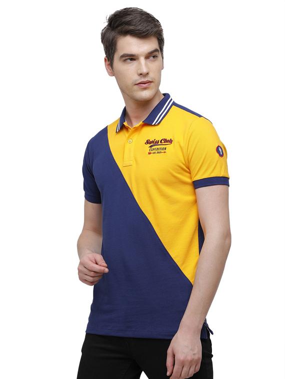 color block cotton polo t-shirt  - 19803669 -  Standard Image - 1