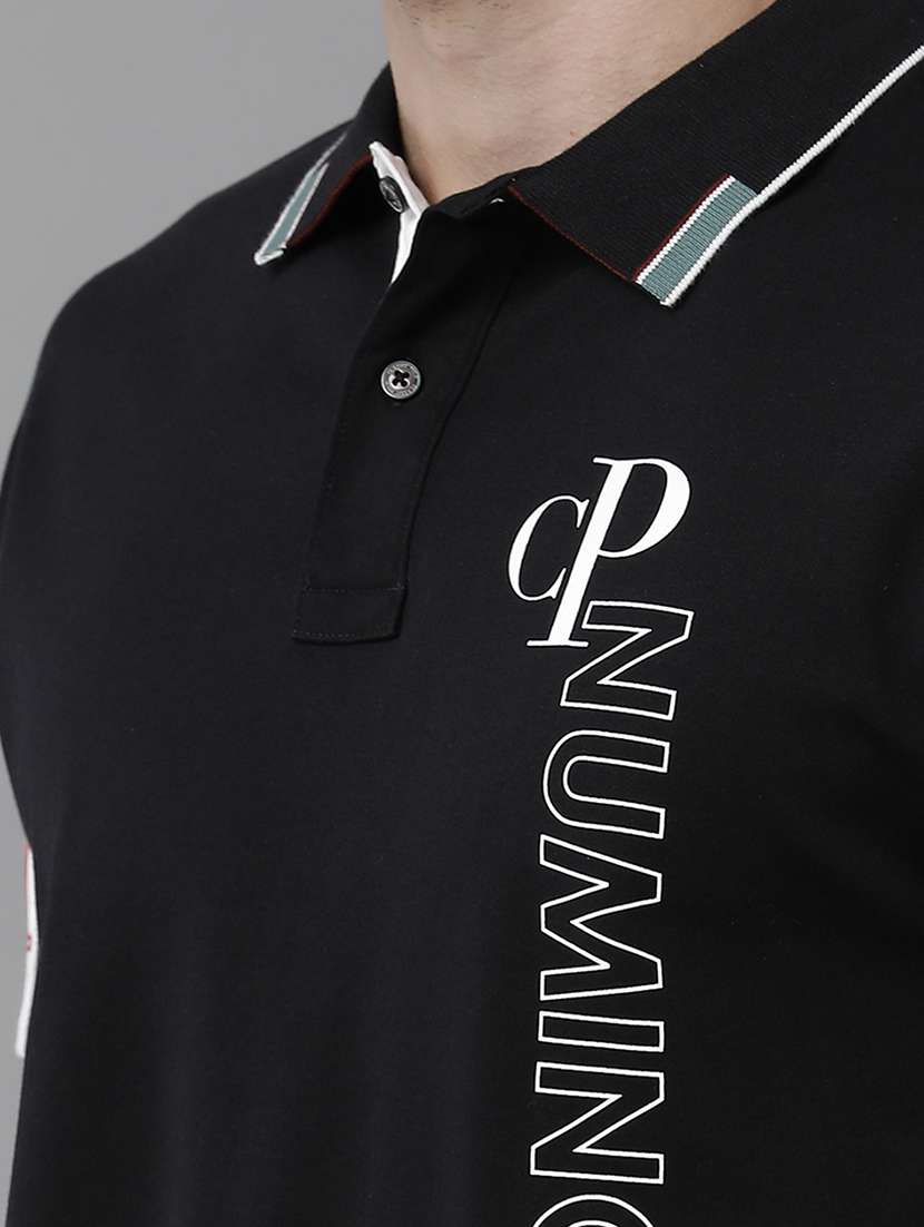 color block cotton polo t-shirt  - 19803698 -  Standard Image - 4