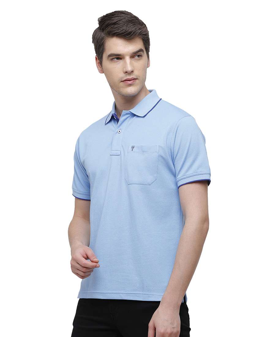 men solid cotton polo t-shirt  - 19803716 -  Standard Image - 1