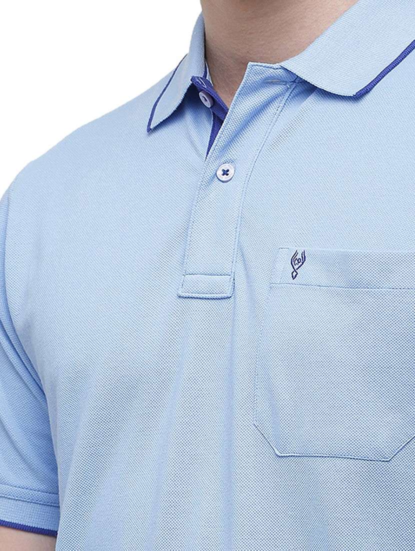 men solid cotton polo t-shirt  - 19803716 -  Standard Image - 4