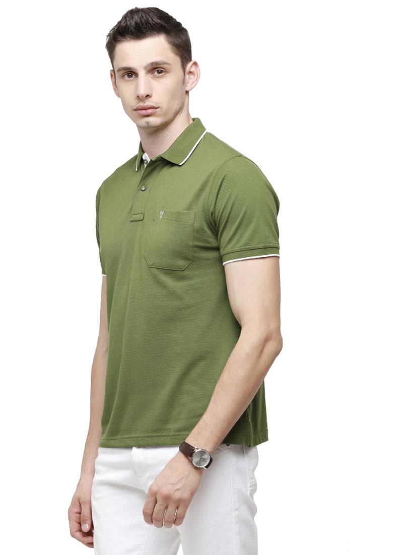 men solid short sleeve regular fit polo t-shirt - 19803717 - Standard Image - 1