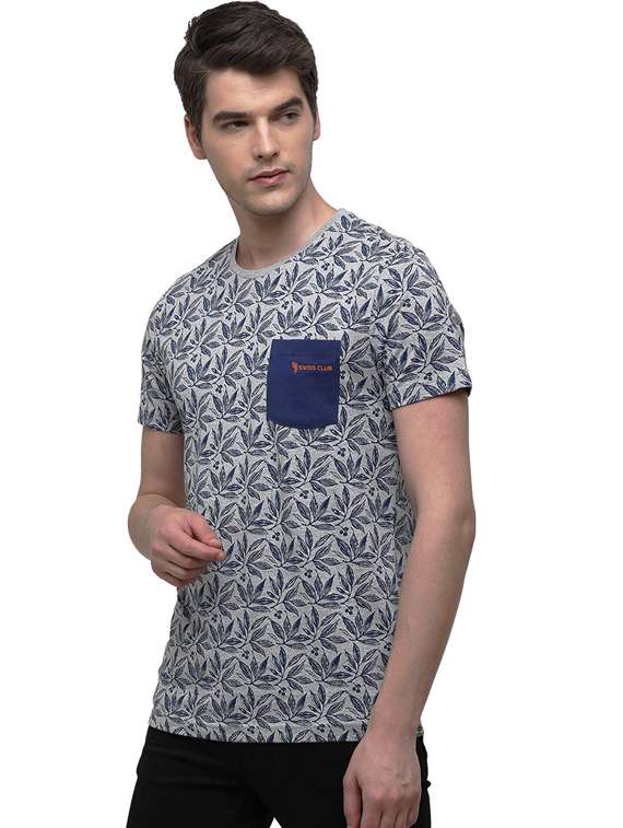 round neck printed t-shirt - 19803816 - Standard Image - 1