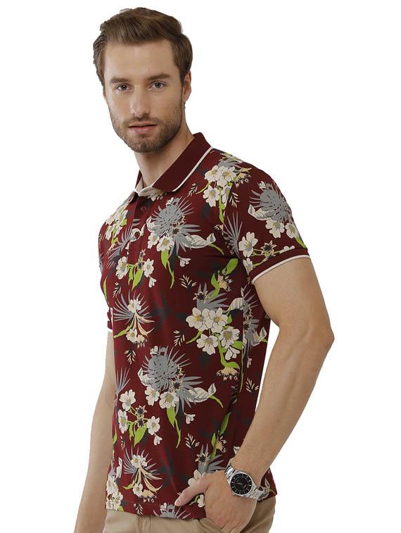 printed polo neck t-shirt - 19803852 -  Standard Image - 1